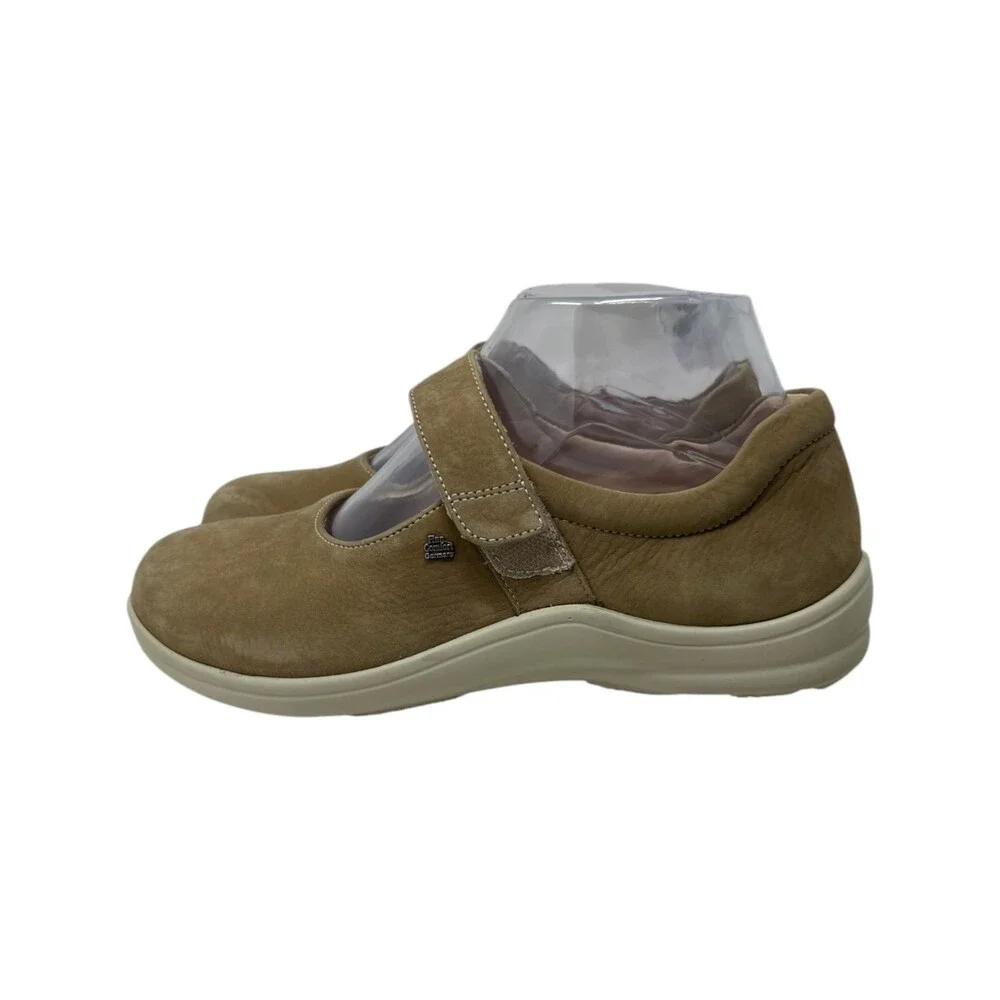 Finn Comfort Shoes Women Size 5.5 - 6 US 36 Brown Suede Mary Jane Strap Comfort